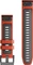 Garmin Ersatzarmband QuickFit 22 Silikon flame red/graphite Vorschaubild