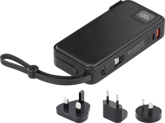 Voltcraft VC-PBP2535CB Powerbank USB PD 3.0 10000mAh grau/schwarz