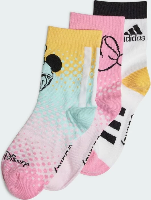 adidas Disney Minnie Maus Socken white/clear pink/bliss pink, 3 Paare (Junior)
