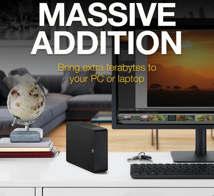 Seagate Expansion Desktop, 8TB, +Rescue, USB 3.0 Micro-B