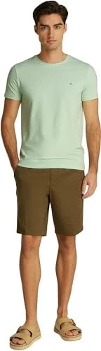 Tommy Hilfiger Roundneck Slim Fit T-Shirt kurzarm opal green (Herren)