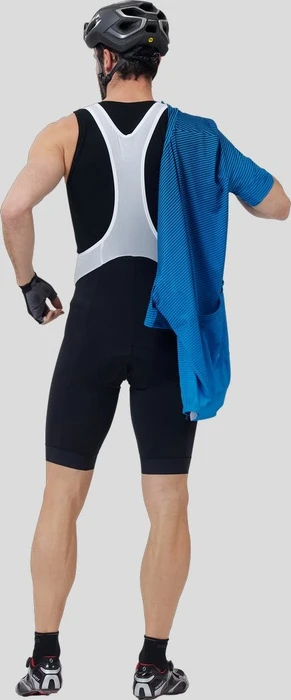 Odlo Zeroweight Tights Bib Fahrradhose kurz weiß/schwarz (Herren)