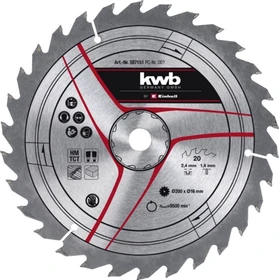 Einhell HM Kreissägeblatt 20Z, 200x1.6x16mm, 1 Stück