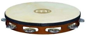 Meinl Traditional Goat-Skin Wood Tambourine Aluminium 1 Row