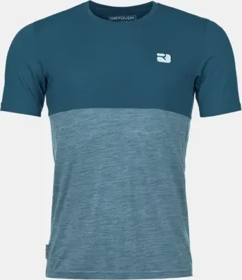 Ortovox 150 Cool Logo Funktionsshirt kurzarm petrol blue (Herren)