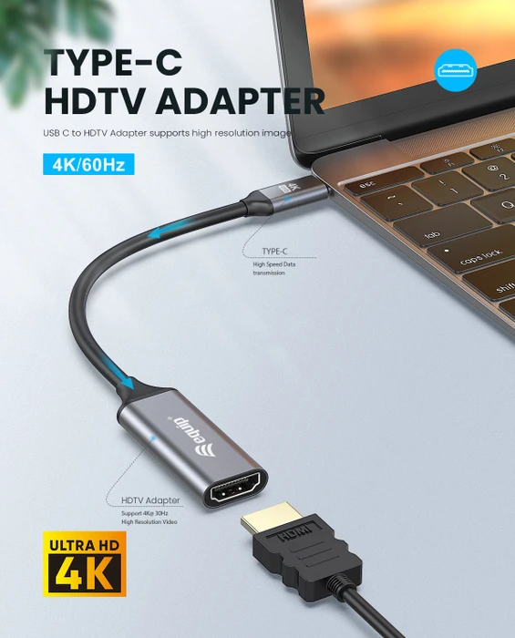 Equip USB-C auf HDMI 2.0 Adapter