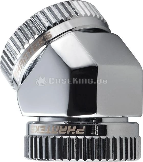 Phanteks Glacier Verbinder für Rohre 45° 16mm chrome