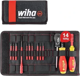 Wiha 2872 T13 TorqueVario-S electric Drehmoment Bitset inkl. Tasche, 13-tlg.