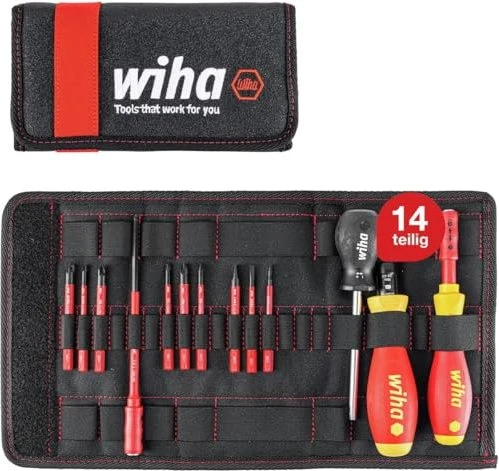 Wiha 2872 T13 TorqueVario-S electric Drehmoment Bitset inkl. Tasche, 13-tlg.