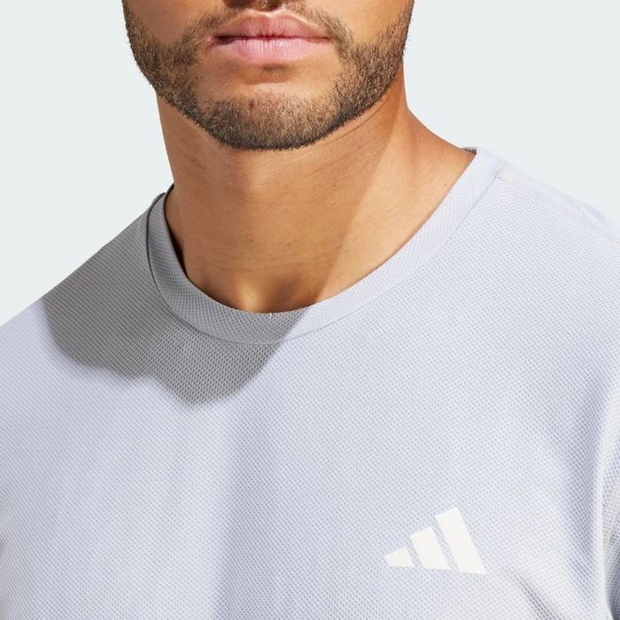adidas Own the Run Laufshirt kurzarm halo silver (Herren)