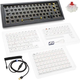 Ducky Outlaw 65 Barebone Gaming-Tastatur, schwarz, ISO