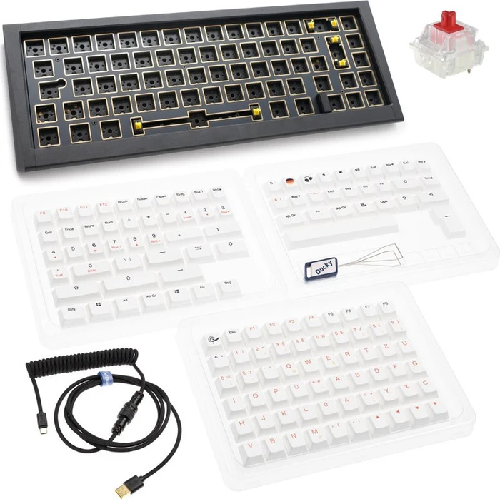Ducky Outlaw 65 Barebone Gaming-Tastatur, schwarz, ISO