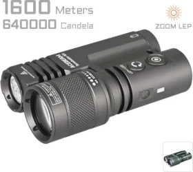 AceBeam Terminator M1 Dual Head EDC Limited Edition Taschenlampe grau