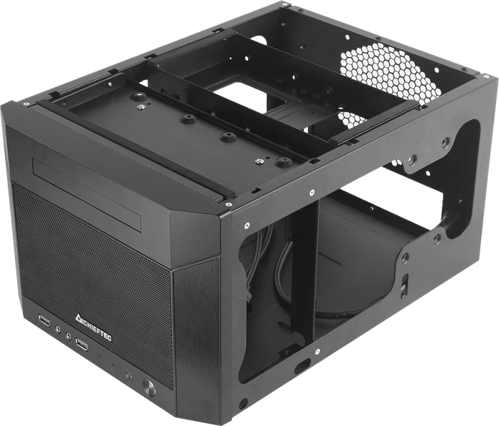 Chieftec Mesh Pro Cube Mini CN-01B, schwarz, Mini-ITX