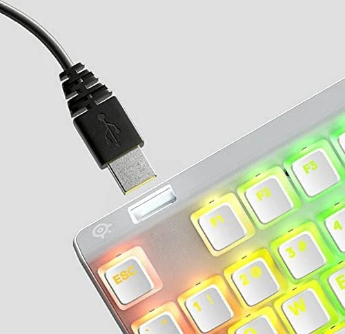 SteelSeries Apex 7 TKL Ghost, weiß, SteelSeries QX2 RED, USB, US