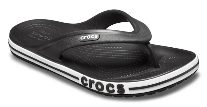 Crocs Bayaband Flip schwarz/weiß