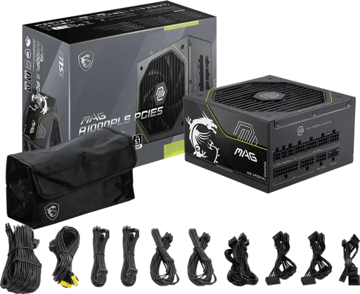 MSI MAG A1000PLS PCIE5 1000W, ATX 3.1