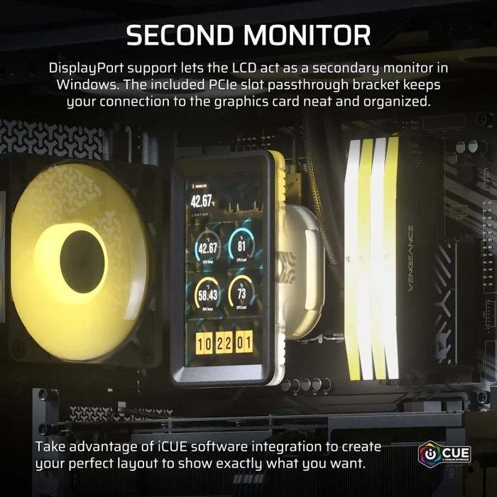 Corsair iCUE LINK 5" LCD Screen Module, schwarz