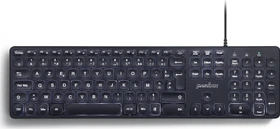 Perixx Periboard-331 Großschrift-Tastatur, schwarz, LEDs weiß, USB, FR (PERIBOARD-331BFR)