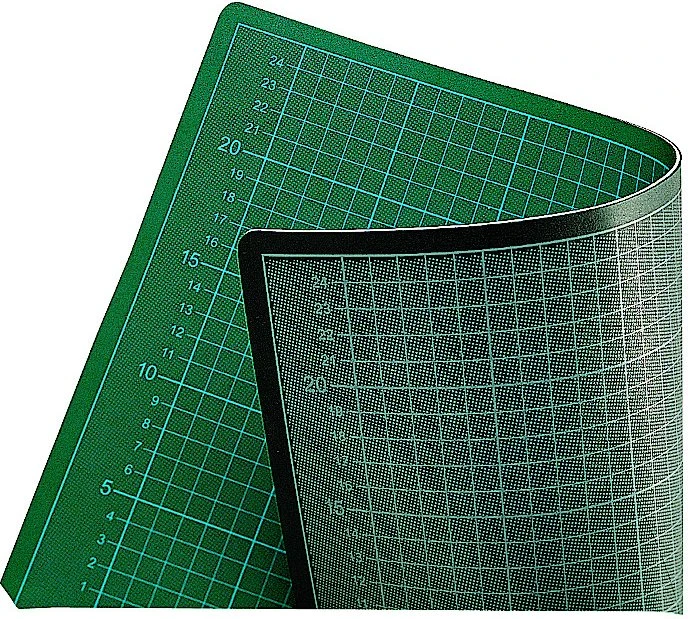 Ecobra Profi-Cutting-Mat selbstheilende Schneidematte 5-lagig, beidseitig bedruckt, A1, schwarz/grün