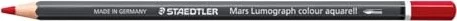 Staedtler Mars Lumograph colour aquarell 104 Aquarellstift karminrot, Kartonetui, 6er-Pack
