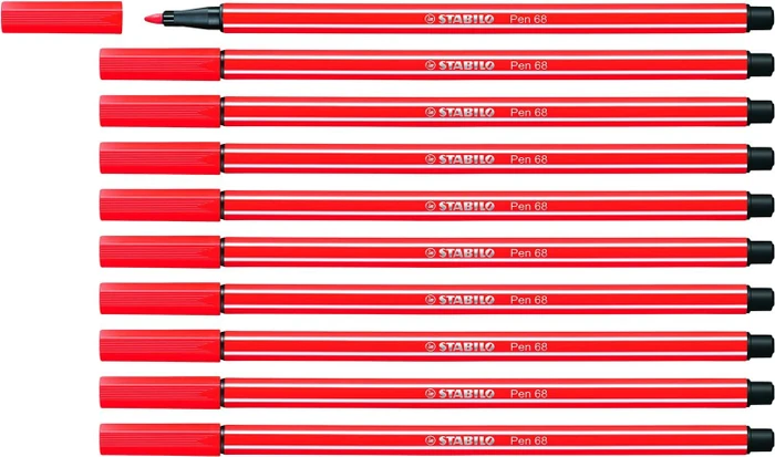 STABILO Pen 68 hellrot, 10er-Pack