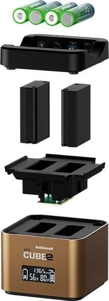 Hähnel ProCube 2 Doppelladegerät für Olympus