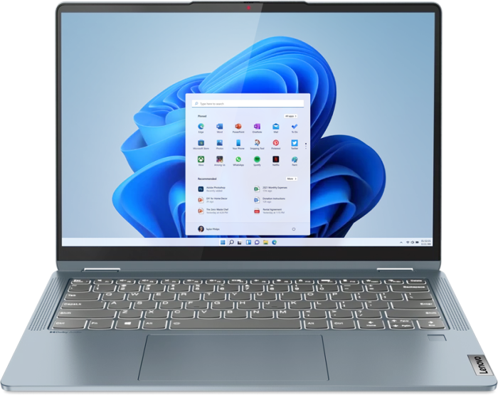 Lenovo IdeaPad Flex 5 14ABR8, Stone Blue, Ryzen 5 7530U, 16GB RAM, 512GB SSD, DE