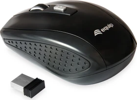 Equip Life kabellose optische Reisemaus mit 4 Tasten schwarz, USB (245104)
