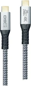2GO USB Datenkabel High Speed 20GBps 240W 120cm