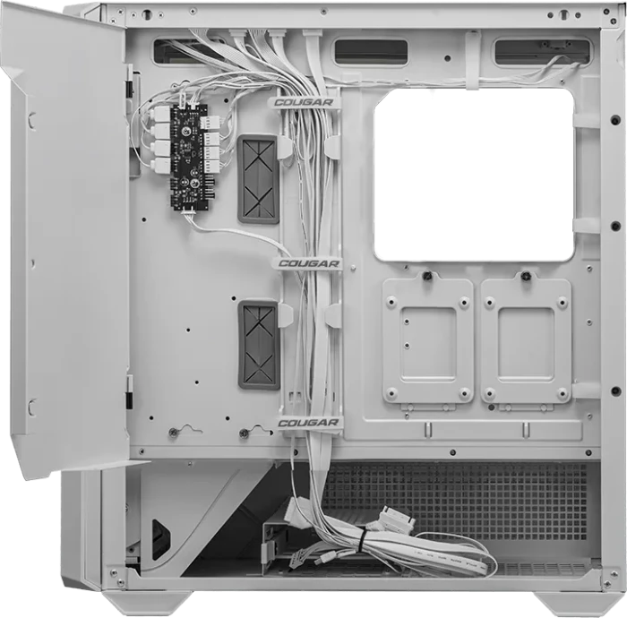 Cougar MX600 RGB White, weiß, Glasfenster