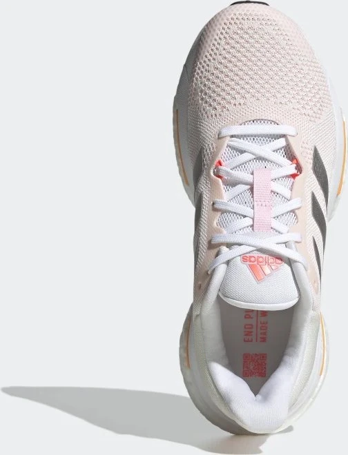 adidas Solar Glide 5 core white/silver metallic/light flash orange (Damen)