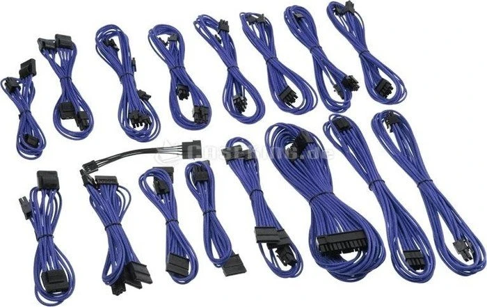 CableMod C-Series ModFlex Full Cable Kit, AXi, HXi, RM, blau