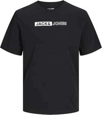 Jack & Jones Logo T-Shirt kurzarm black/print:play 5 (Herren)