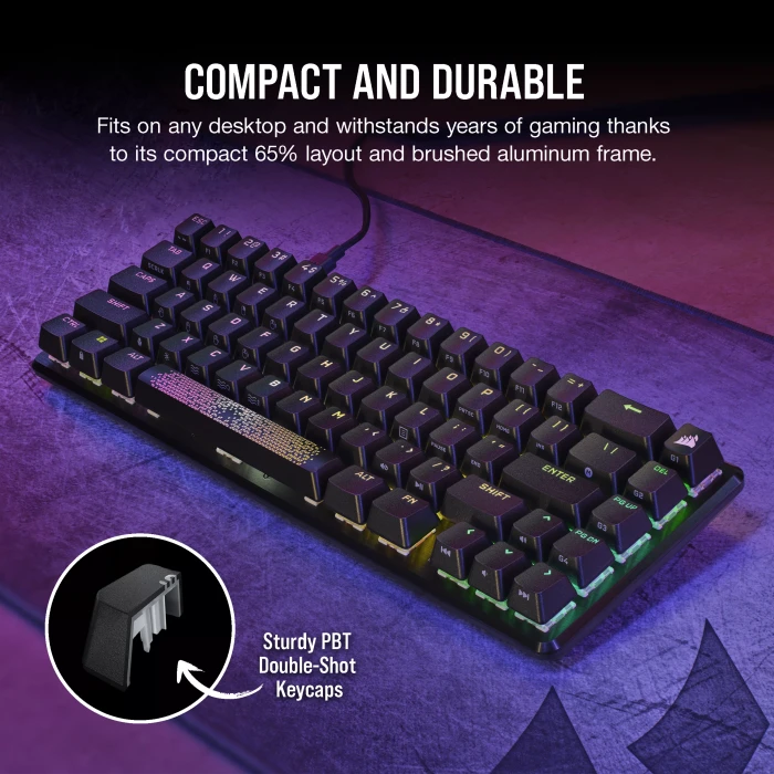 Corsair K65 PRO Mini RGB, Corsair OPX, USB, ES