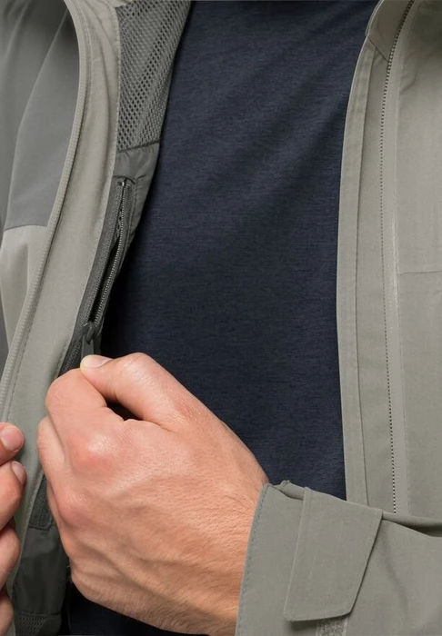 Jack Wolfskin Go Hike Hardshell Funktionsjacke misty green (Herren)