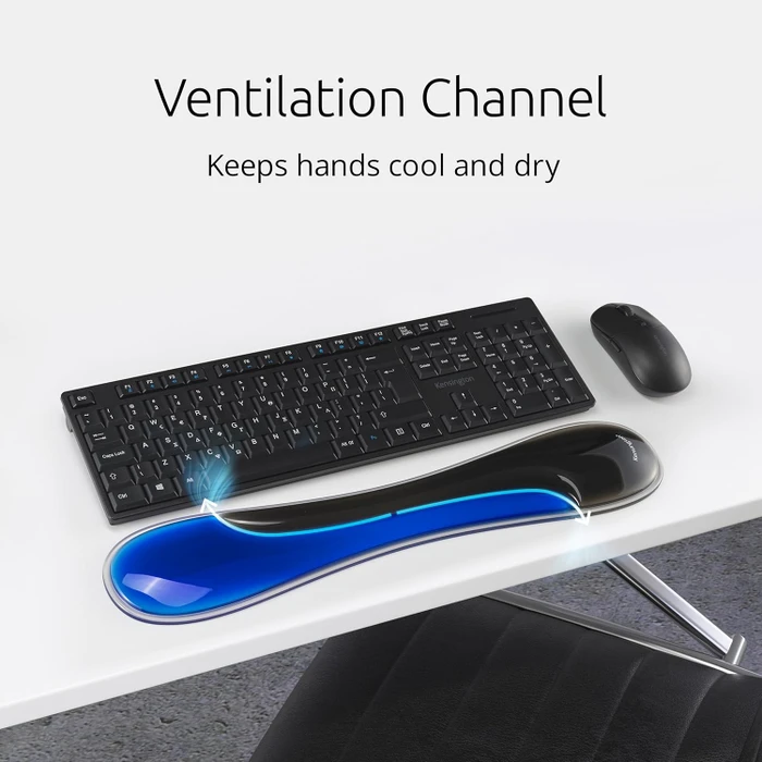 Kensington Slim Duo Gel, Handballenauflage (Tastatur), blau/schwarz
