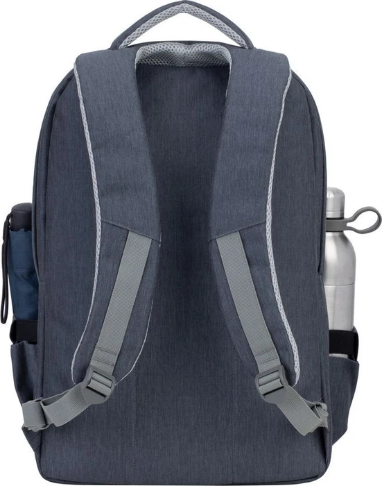 RivaCase Prater anti-theft Laptop Rucksack 17.3", Dark Grey