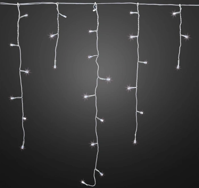 Hellum Eisregen Lichtervorhang LED 240x warmweiß (577730)