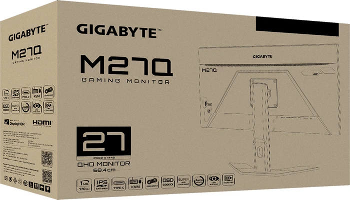 GIGABYTE M27Q (Rev. 1.0), 27"