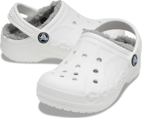Crocs Baya Lined Clog white/light grey (Junior)