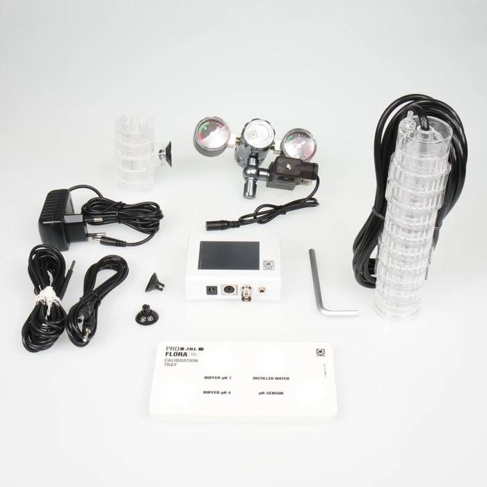 JBL PRO FLORA CO2 Professional Set V, Präzisions-Druckminderer mit Controller für Einweg und Mehrweg CO2 Druckflaschen