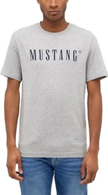 Mustang Austin Basic T-Shirt kurzarm grey melange (Herren)