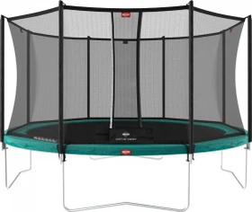 Berg Favorit Regular mit Sicherheitsnetz 430cm Trampolin grau