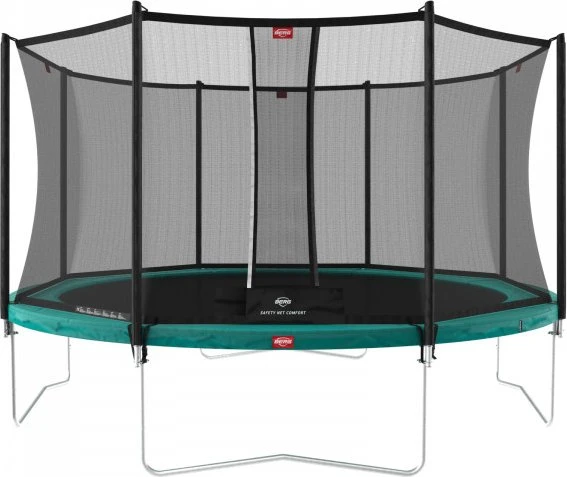 Berg Favorit Regular mit Sicherheitsnetz 430cm Trampolin grau