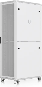 Ubiquiti 42U Rack Cabinet, 19" Rackschrank 42HE, mit Rollen, Gitternetztür, weiß, 1000mm tief