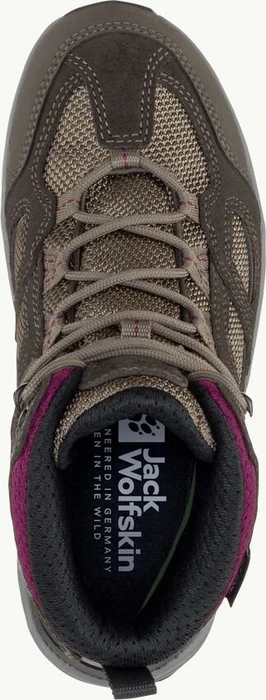 Jack Wolfskin Vojo 3 Texapore Mid khaki/burgundry (Damen)