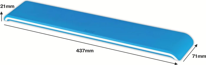 Leitz Ergo WOW höhenverstellbare Handgelenkauflage für Tastatur, blau/weiß