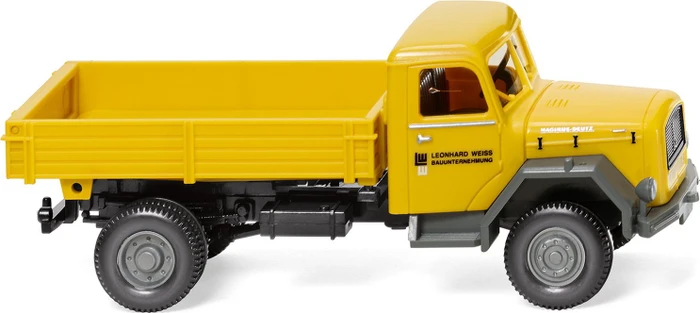 Wiking Pritschenkipper Magirus Leonhard Weiss