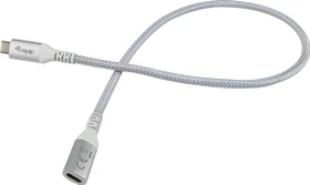 Equip USB-C Verlängerung, USB 3.1, 10Gb/s, USB-C 3.1 [Stecker] auf USB-C 3.1 [Buchse], Verlängerungskabel C/C, 1m, weiß